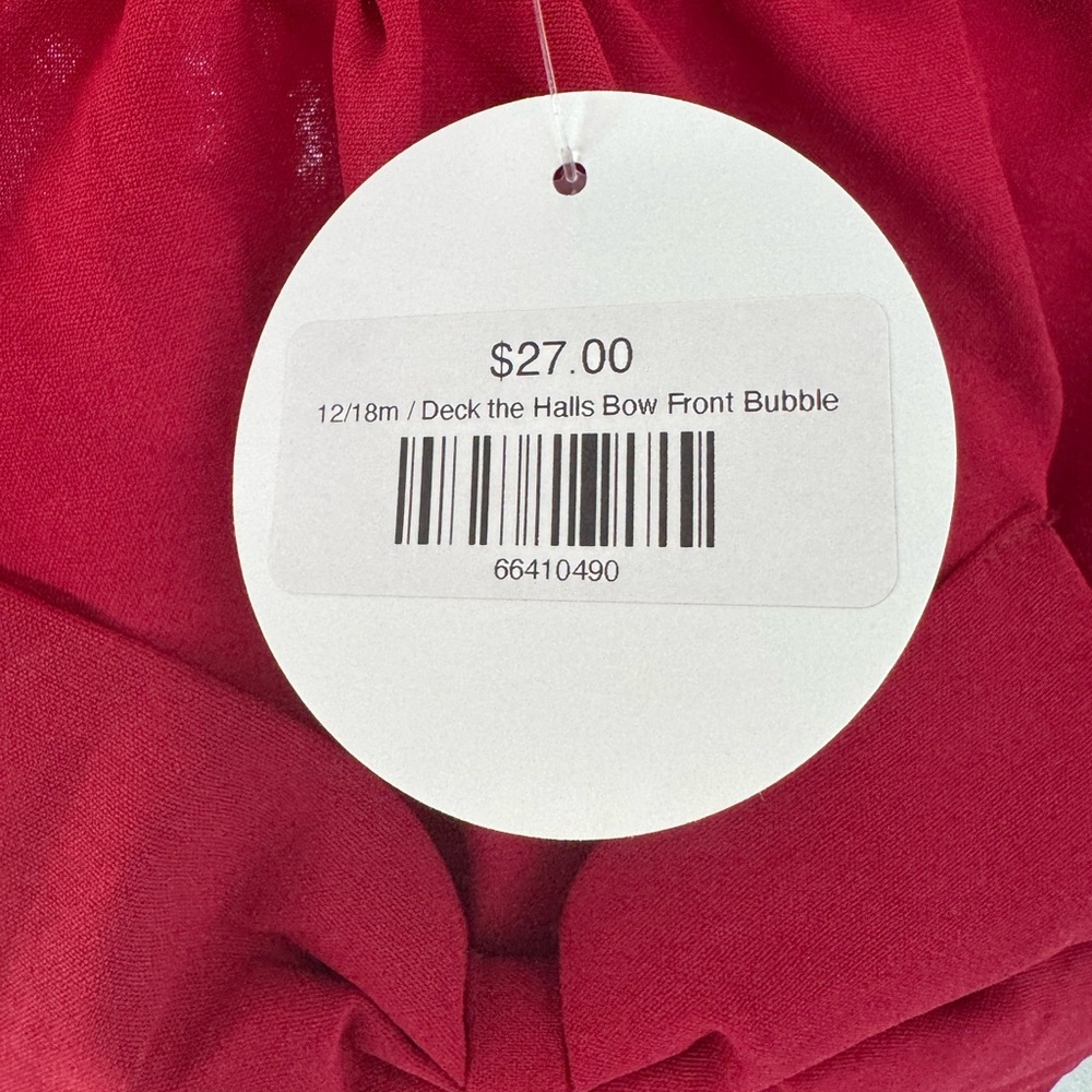 Red Ruffled Kids Bodysuit - Picture 3 of 3